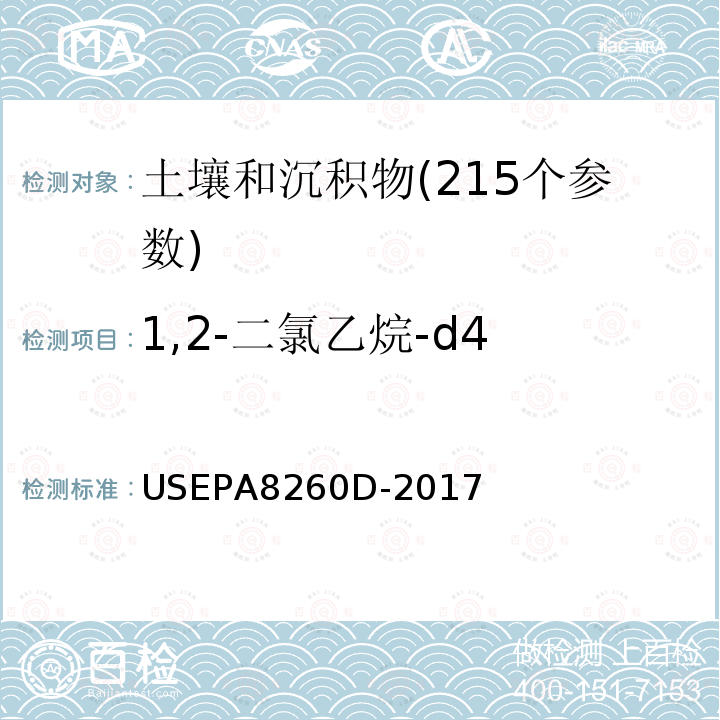 1,2-二氯乙烷-d4 挥发性有机物测定 气相色谱-质谱法