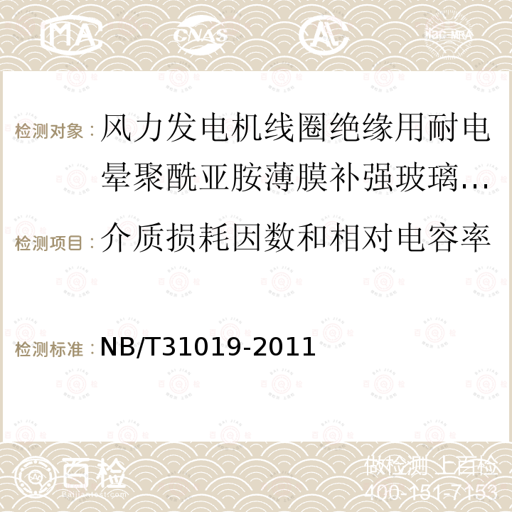 介质损耗因数和相对电容率 风力发电机线圈绝缘用耐电晕聚酰亚胺薄膜补强玻璃布粉云母带