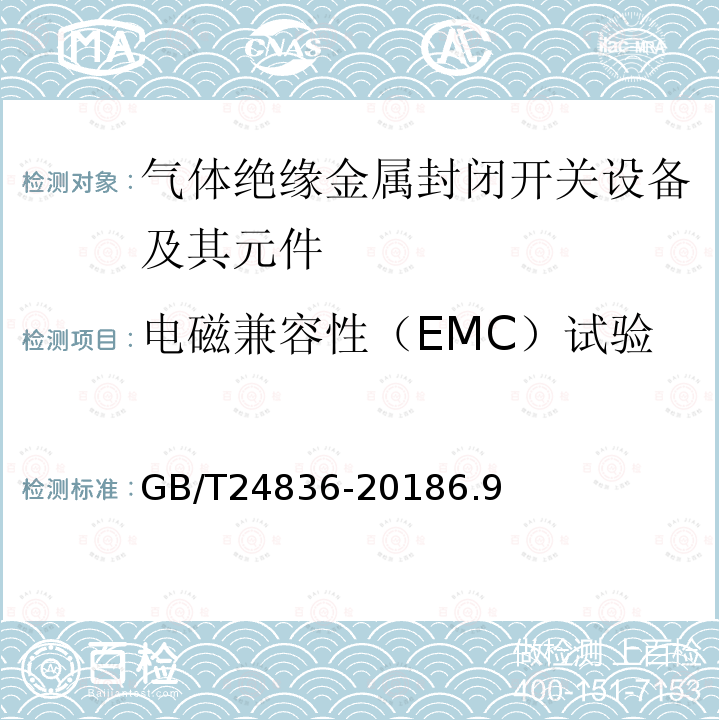 电磁兼容性（EMC）试验 1100kV气体绝缘金属封闭开关设备