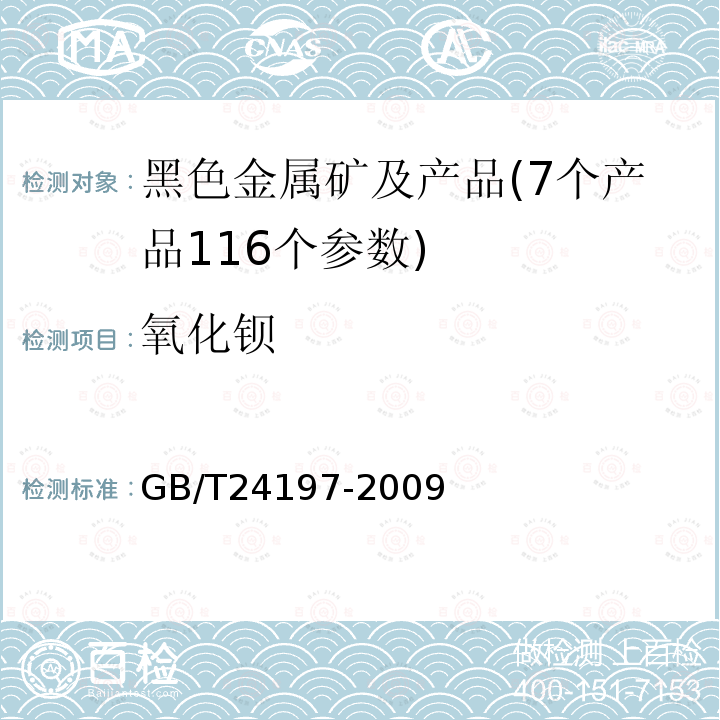 氧化钡 锰矿石 铁、硅、铝、钙、钡、镁、钾、铜、镍、锌、磷、钴、铬、钒、砷、铅和钛含量的测定 电感耦合等离子体原子发射光谱法