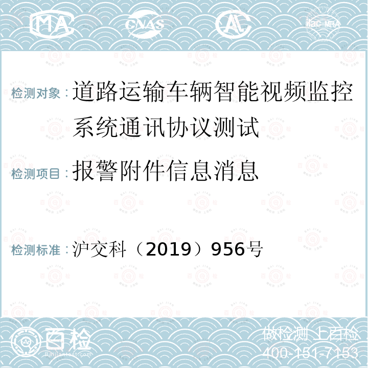 报警附件信息消息 道路运输车辆智能视频监控系统通讯协议规范