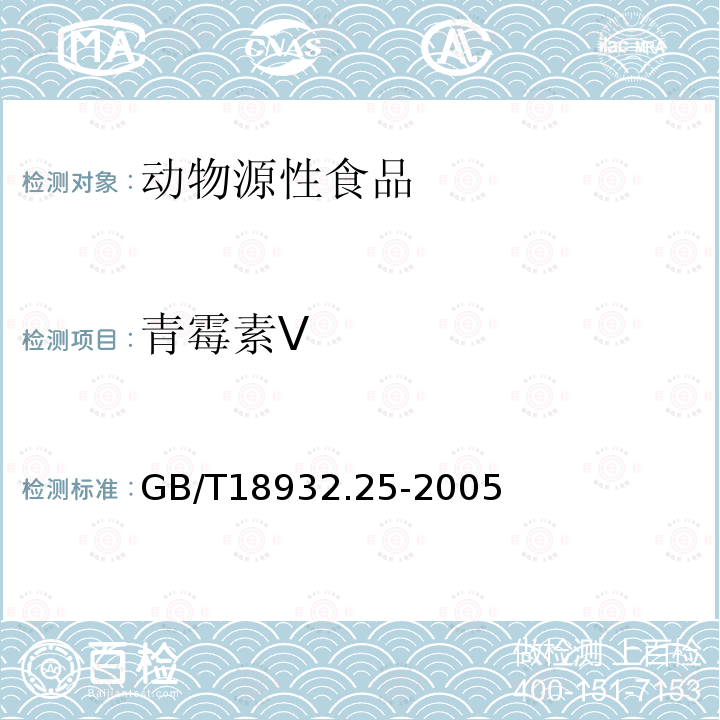 青霉素V 蜂蜜中青霉素G、青霉素V、乙氧青霉素、苯唑青霉素、邻氯青霉素、双氯青霉素残留量的测定方法