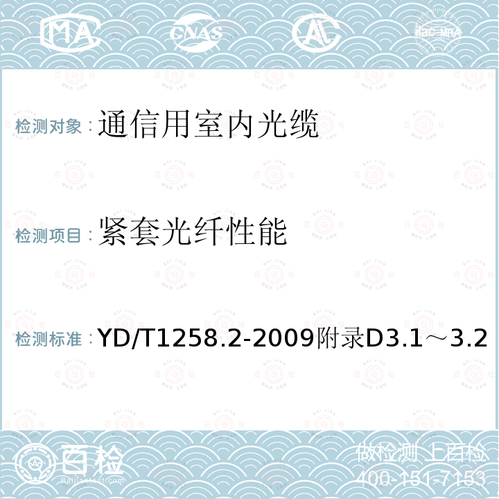 紧套光纤性能 室内光缆系列第2部分：终端光缆组件用单芯和双芯光缆