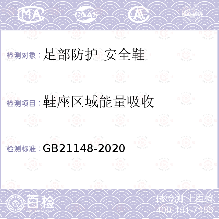 鞋座區(qū)域能量吸收 足部防護 安全鞋