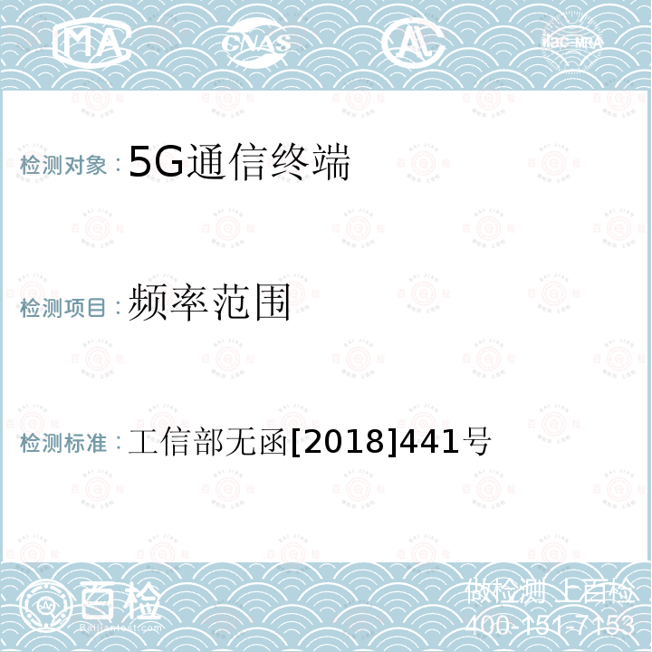 频率范围 工信部无函[2018]441号 工业和信息化部关于同意中国联合网络通信集团有限公司使用3500-3600MHz频率用于第五代移动通信系统实验的批复