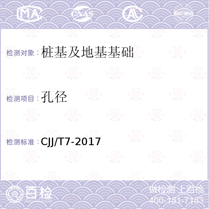 孔径 城市工程地球物理探测标准 第13.9、14.3、14.5条