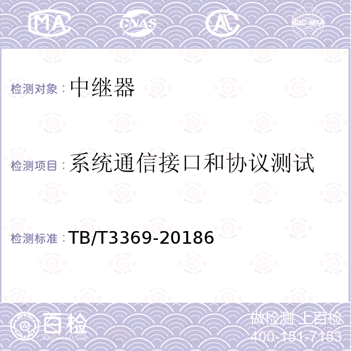 系统通信接口和协议测试 铁路数字移动通信系统（GSM-R）光纤直放站网络管理系统试验方法