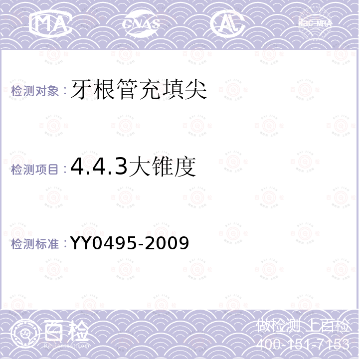 4.4.3大锥度 牙根管充填尖