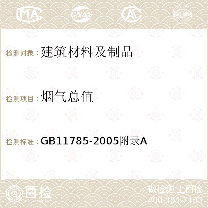 烟气总值 铺地材料的燃烧性能测定 辐射热源法