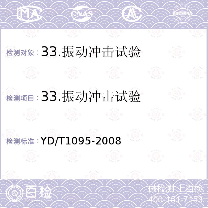 33.振动冲击试验 YD/T 1095-2008 通信用不间断电源(UPS)