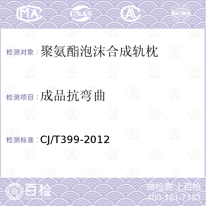 成品抗弯曲 CJ/T399-2012 聚氨酯泡沫合成轨枕
