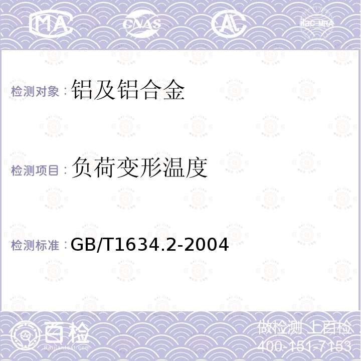 负荷变形温度 塑料 负荷变形温度的测定 第2部分:塑料、硬橡胶和长纤维增强复合材料