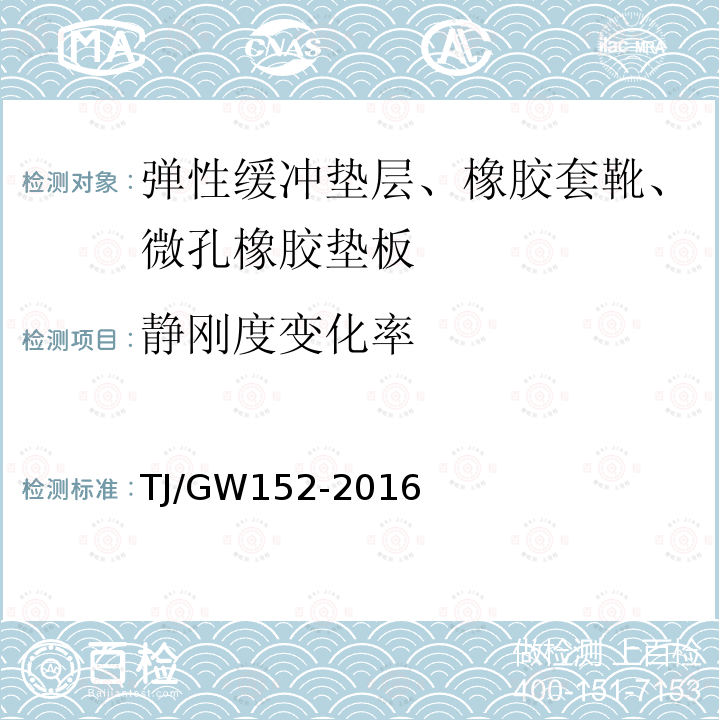 静刚度变化率 客货共线铁路隧道内弹性支承块式无砟轨道用部件暂行技术条件 附录G