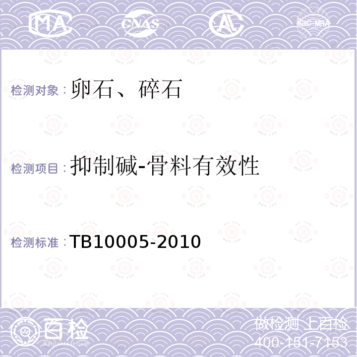 抑制碱-骨料有效性 TB 10005-2010 铁路混凝土结构耐久性设计规范
(附条文说明)