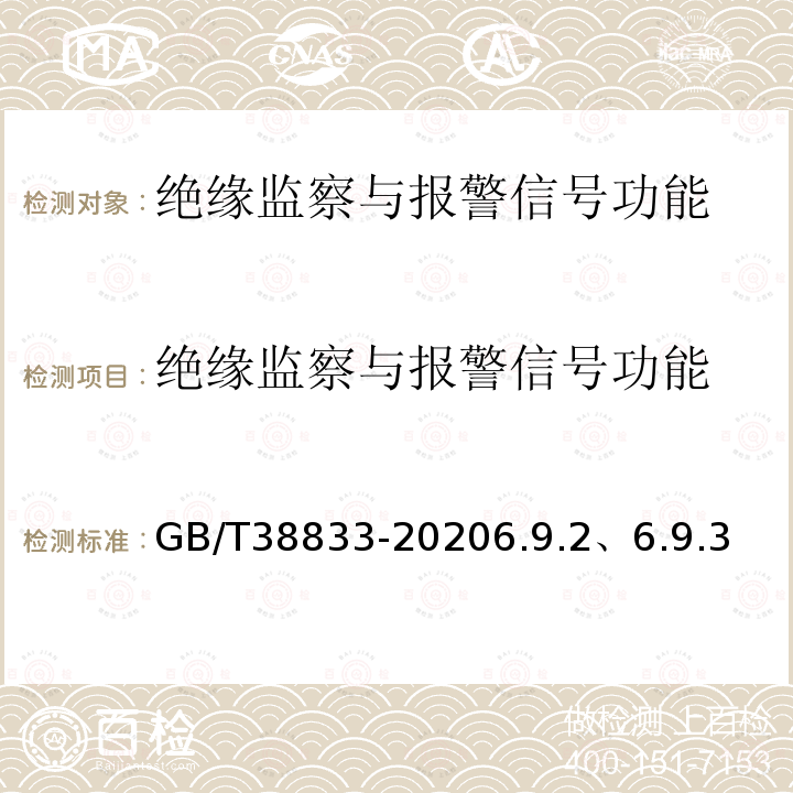 绝缘监察与报警信号功能 信息通信用240V/336V直流供电系统技术要求和试验方法