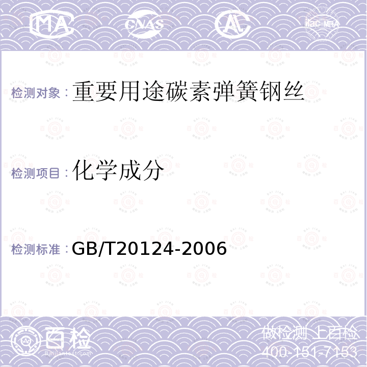 化学成分 GB/T 20124-2006 钢铁 氮含量的测定 惰性气体熔融热导法(常规方法)