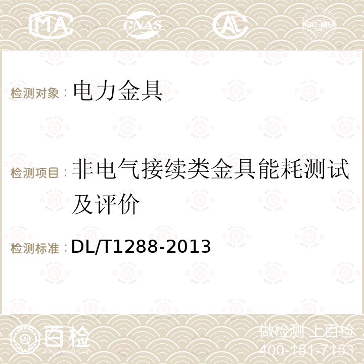 非電氣接續(xù)類金具能耗測試及評價 電力金具能耗測試與節(jié)能技術(shù)評價
