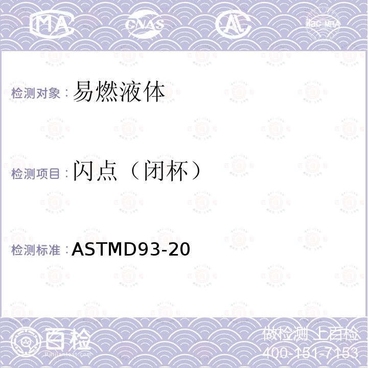 閃點（閉杯） 用賓斯克馬丁閉杯閃點試驗器測定閃點的試驗方法