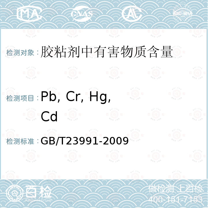 Pb, Cr, Hg, Cd 涂料中可溶性有害元素含量的测定