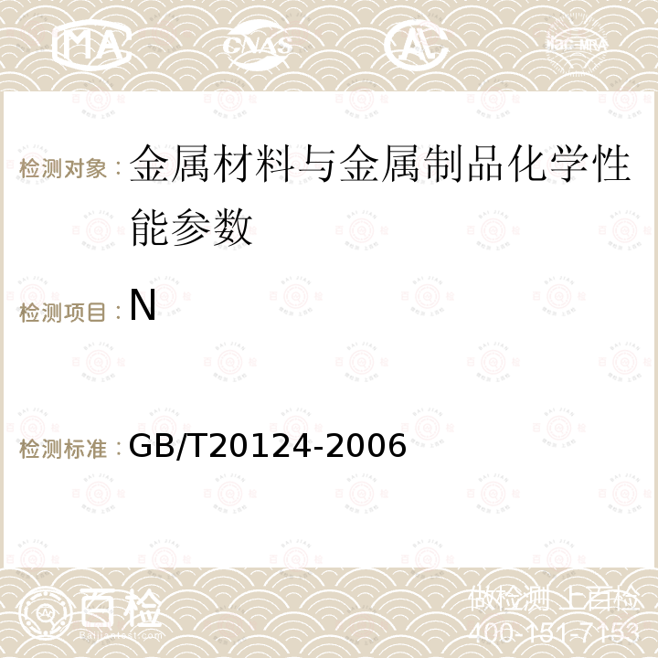 N 钢铁 氮含量的测定 惰性气体熔融热导法(常规方法)