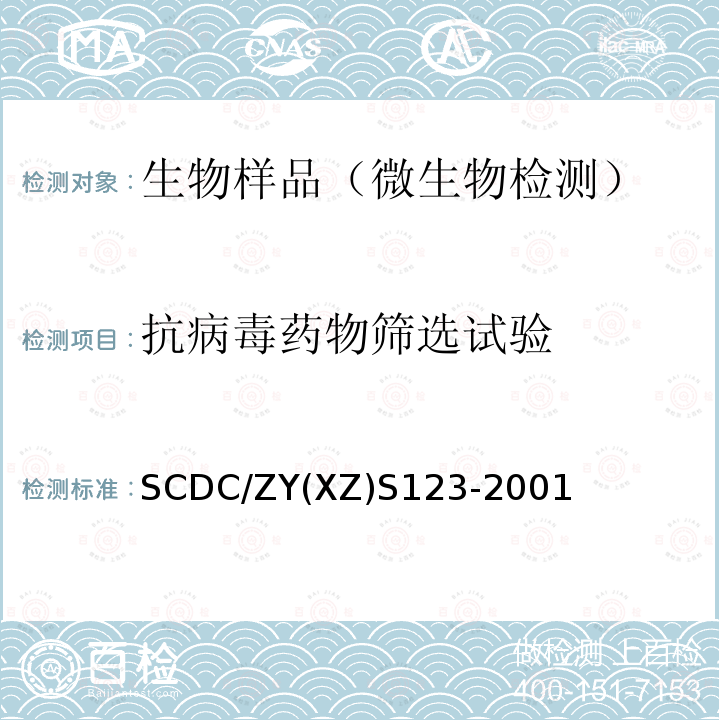 抗病毒药物筛选试验 抗病毒药物体外筛选试验实施细则