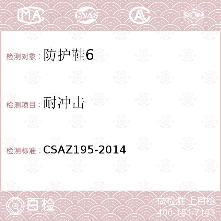 耐冲击 CSAZ195-2014 防护鞋