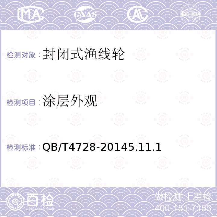 涂層外觀 封閉式漁線輪