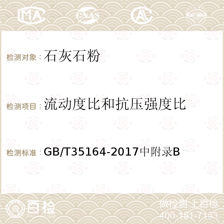 流动度比和抗压强度比 用于水泥、砂浆和混凝土中的石灰石粉