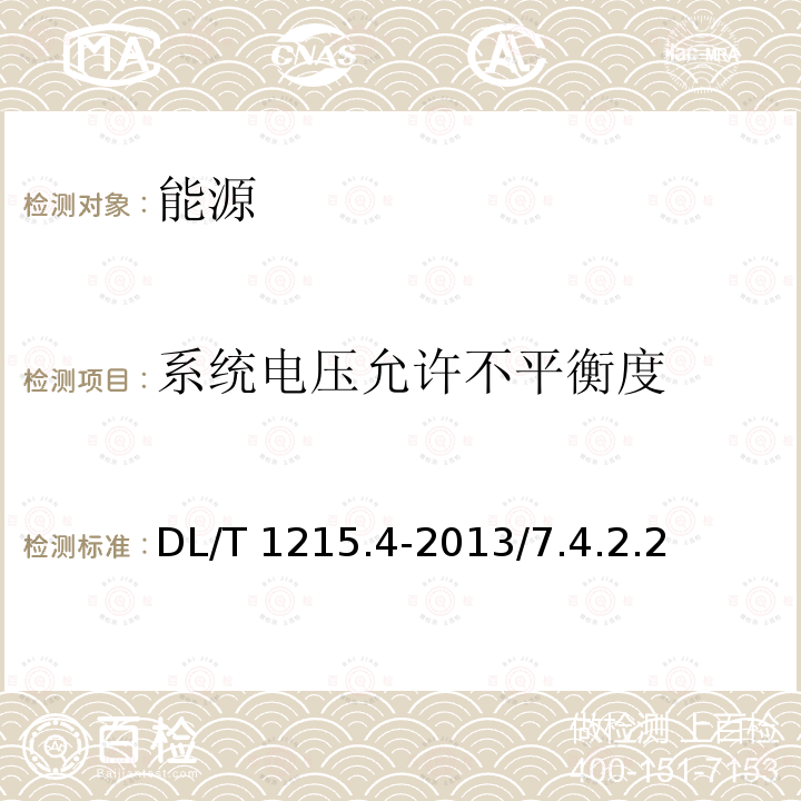 系统电压允许不平衡度 DL/T 1215.1-2013 链式静止同步补偿器 第1部分:功能规范导则