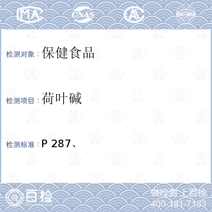 荷叶碱 中国药典2020年版一部荷叶项下含量测定P287、中国药典2020年版四部通则0512高效液相色谱法