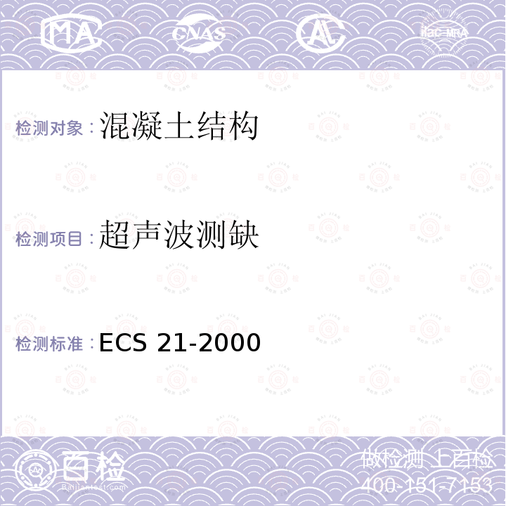 超声波测缺 CECS 21-2000 CECS21-2000（5、6）