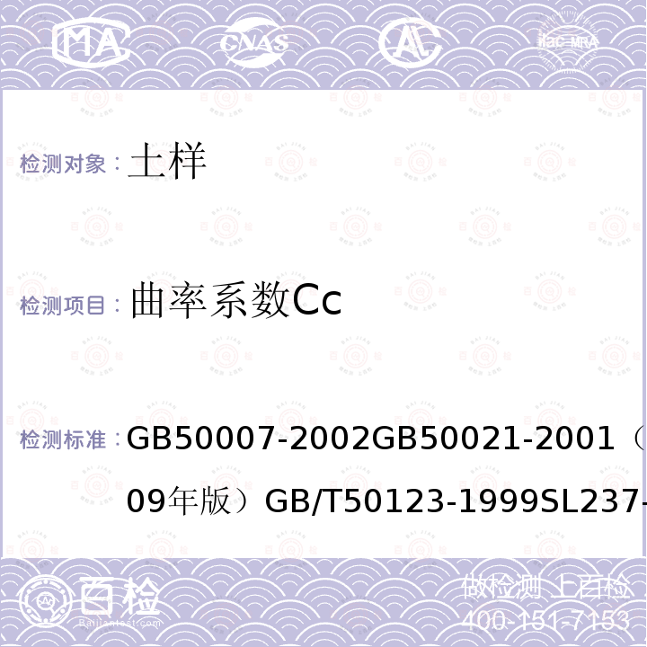 曲率系数Cc GB 50007-2002 建筑地基基础设计规范(附条文说明)