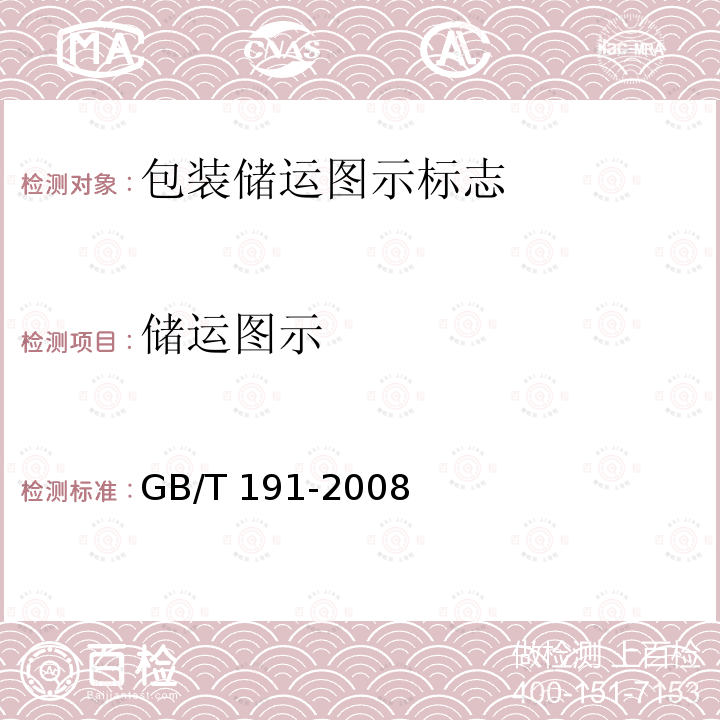 储运图示 GB/T 191-2008 包装储运图示标志