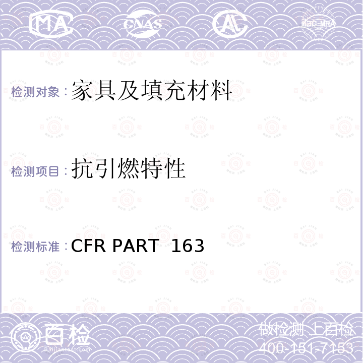 抗引燃特性 床垫和床褥阻燃测试标准 16 CFR PART 1632