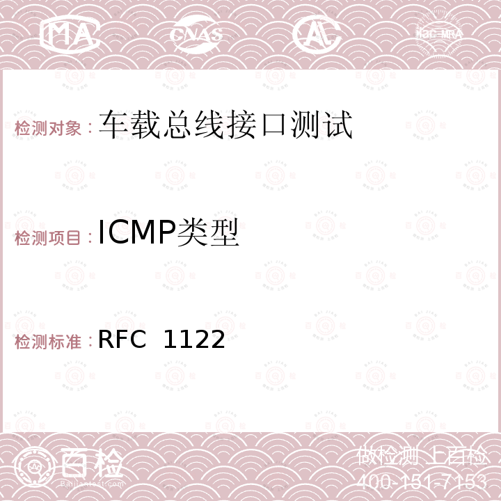ICMP类型 RFC 1122 互联网主机要求通信层 