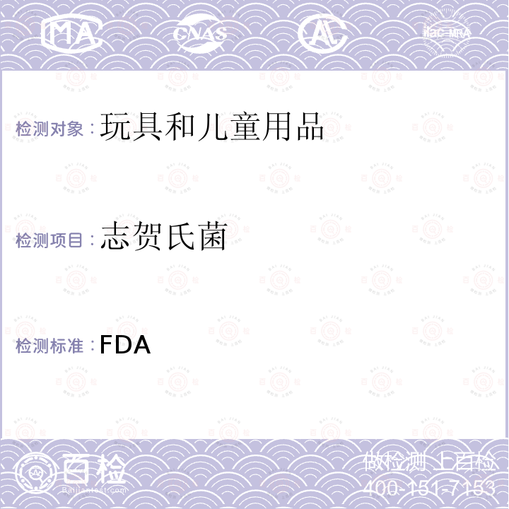 志贺氏菌 FDA细菌测试手册 第八版