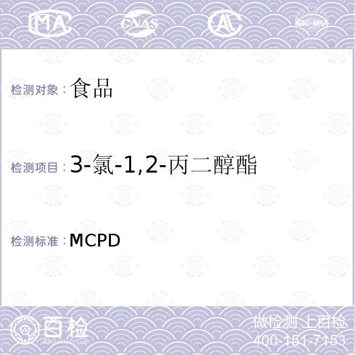 3-氯-1,2-丙二醇酯 AOAC 2018.03 婴儿和成人/儿童营养配方中的 2-和 3-MCPD 以及 2-和 3-MCPD 酯和缩水甘油酯 (GE) 