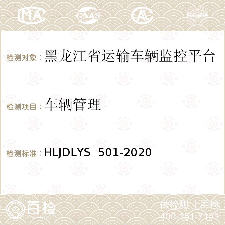 车辆管理 DLYS 501-202 道路运输车辆智能视频监控系统平台技术规范 HLJ0