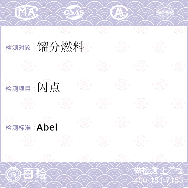 闪点 石油产品闪点的测定法(Abel闭口杯法) IP 170/14