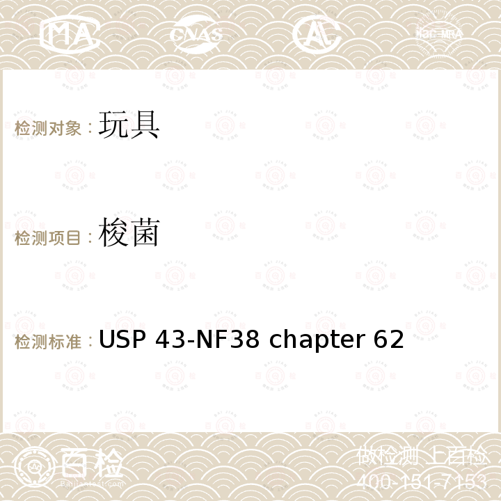 梭菌 USP 43-NF38 chapter 62 非灭菌产品微生物检测：特定微生物的检测 USP43-NF38 chapter 62