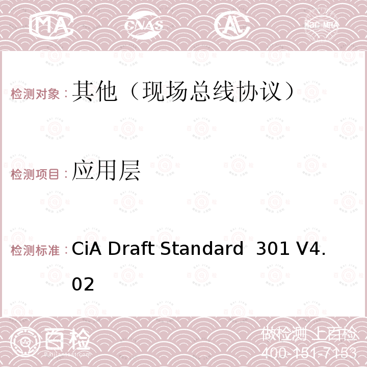 应用层 CiA Draft Standard  301 V4.02 CANopen和通讯框架 CiA Draft Standard 301 V4.02