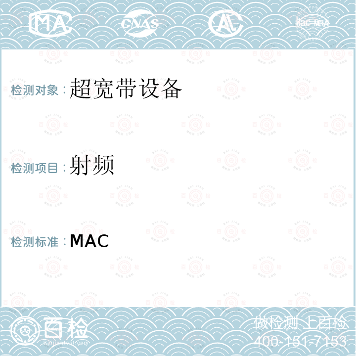 射频 MAC层规范1.01 / 1.01
