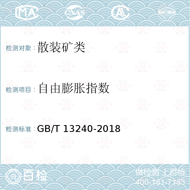 自由膨胀指数 GB/T 13240-2018 高炉用铁球团矿 自由膨胀指数的测定