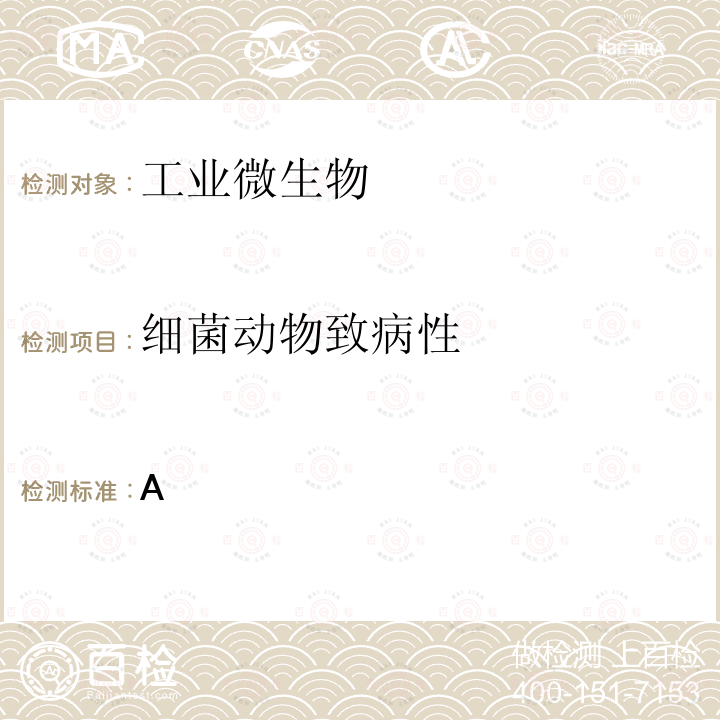 细菌动物致病性 A 保健食品原料用菌种安全性检验与评价技术指导原则（2020年版）附录 保健食品原料用细菌致病性检验方法  