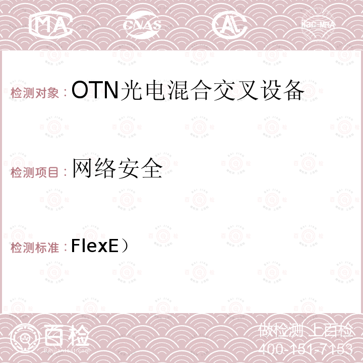 网络安全 FlexE） 灵活以太网（实施规范（2.1版） OIF FLEXE-02.1 IA