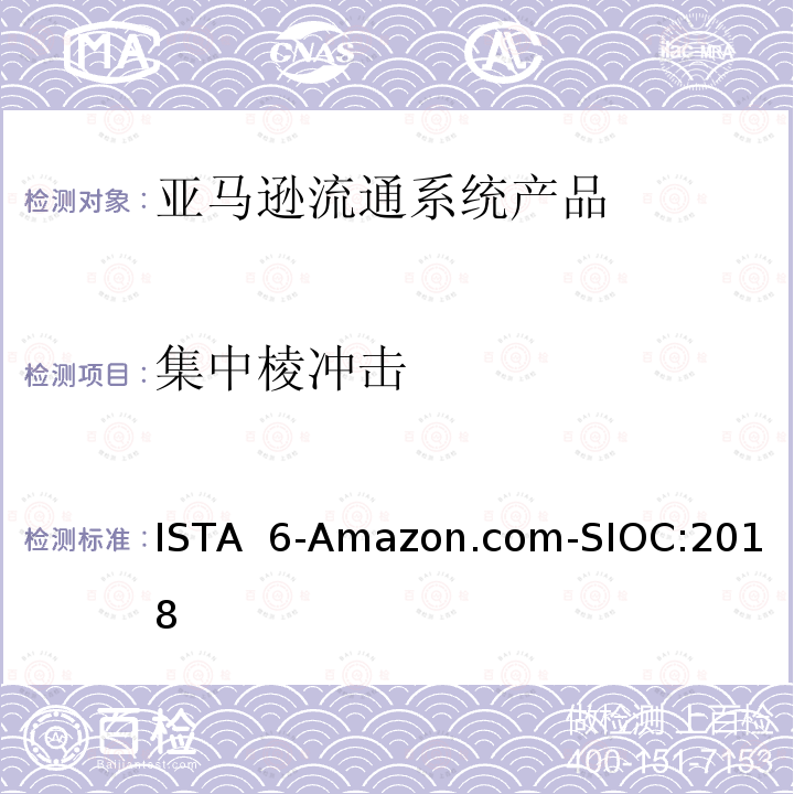 集中棱冲击 亚马逊流通系统产品的运输试验 ISTA 6-Amazon.com-SIOC:2018