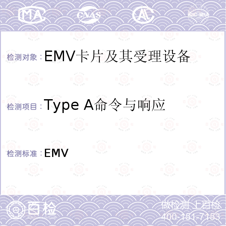 Type A命令与响应 EMV支付系统Level 1规范 EMV非接接口规范 ___