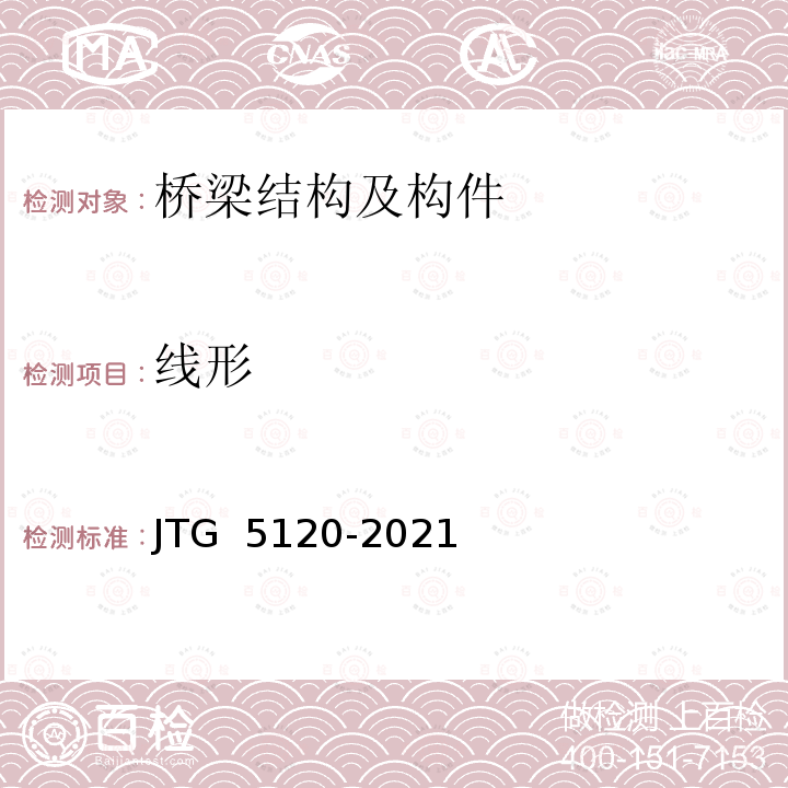 线形 《公路桥涵养护规范》 （JTG 5120-2021）