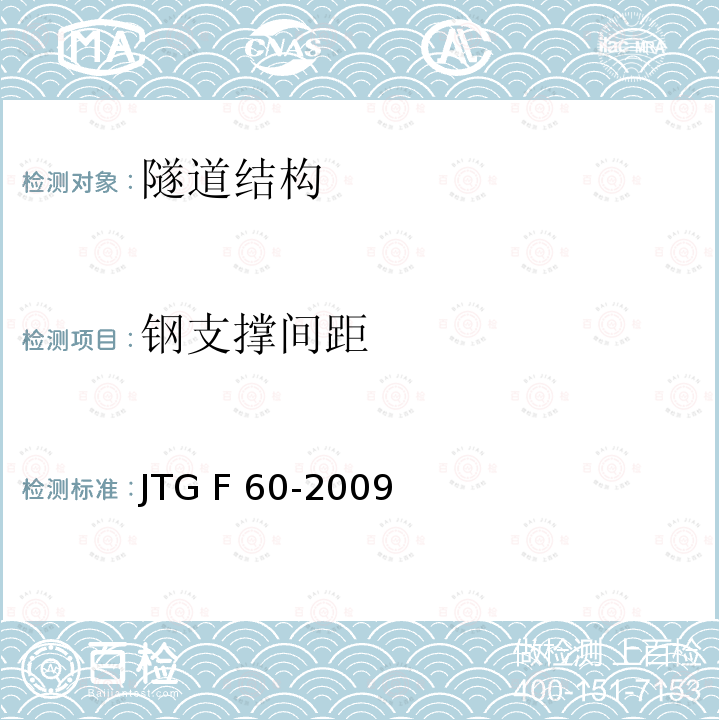 钢支撑间距 《公路工程质量检验评定标准 第一册 土建工程》JTG F80／1-2017《公路隧道施工技术规范》JTG F60-2009