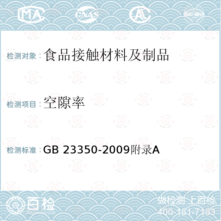 空隙率 GB 23350-2009 限制商品过度包装要求 食品和化妆品